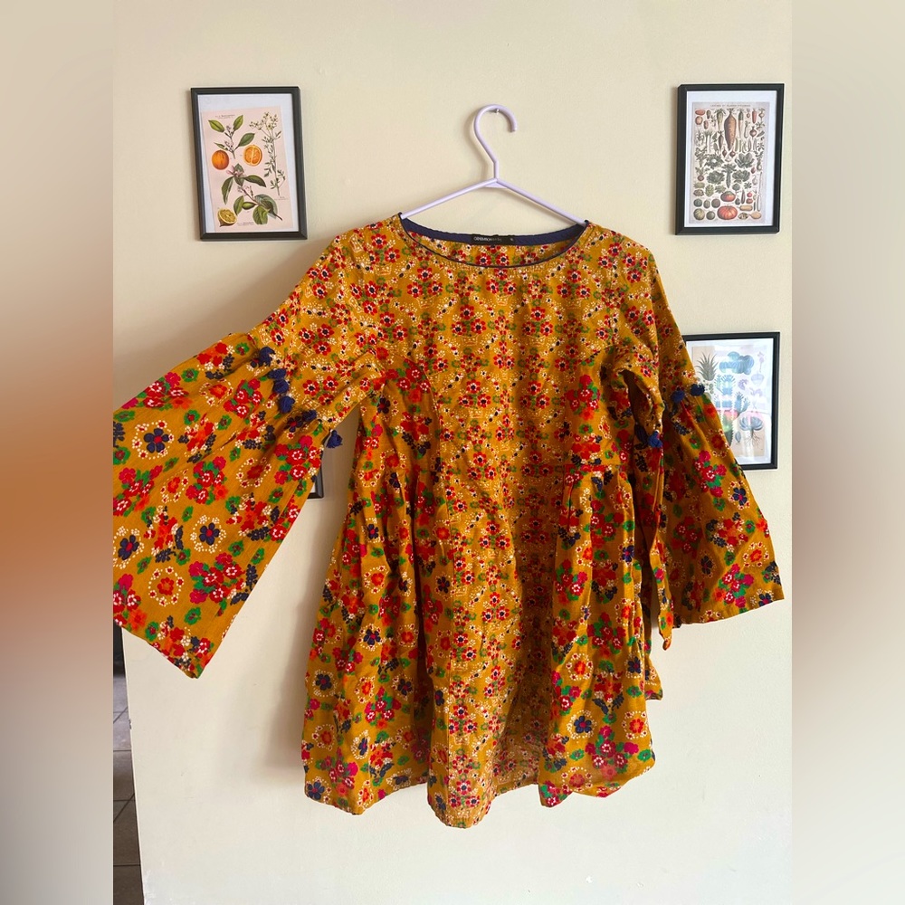 🌸Generation Hippie Style Dress Pom Pom Sleeves